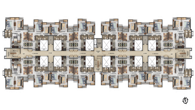 2 BHK Floor Plan